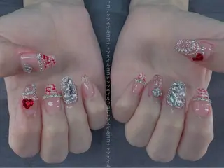 ネイル HOSHINO NAIL_長さだしのネイルデザイン