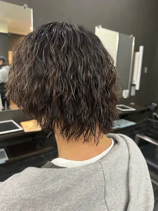 ミディアム パーマ メンズ Hair salon Liebe RYOのヘアスタイル