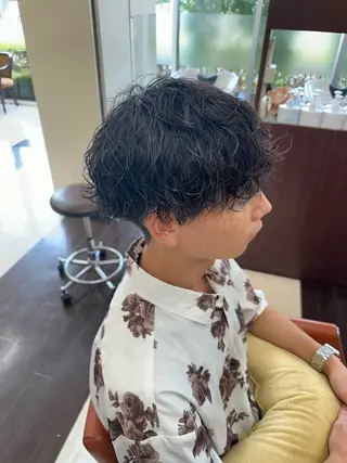 ショート カラー パーマ メンズ 成田No.1 メンズヘア/清和武虎のヘアスタイル