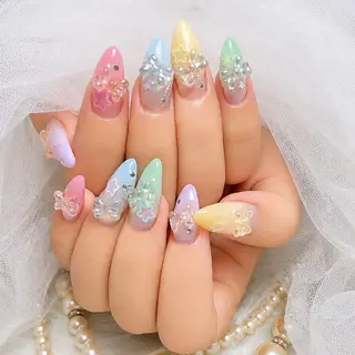 セミロング Conjunim MAMI🎀✨のネイルデザイン