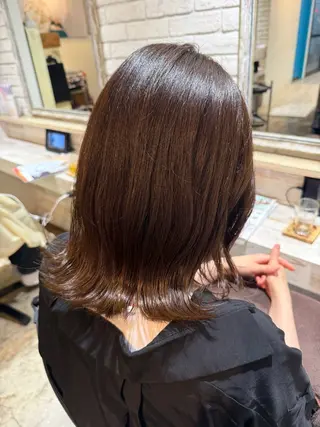 ミディアム カラー 透明感カラー/パーマ 🌀アオノのヘアスタイル