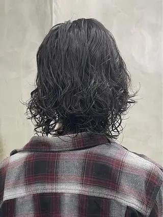 パーマ メンズ メンズカット パーマ[佐橋]のヘアスタイル