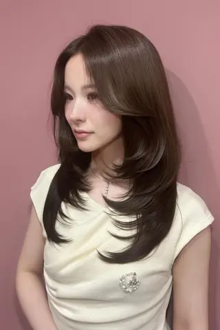 ミディアム カラー 表参道/ワンホンヘア SAAYA🖤のヘアスタイル