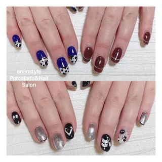 ミディアム ネイル 🐾enen style 🐾のネイルデザイン