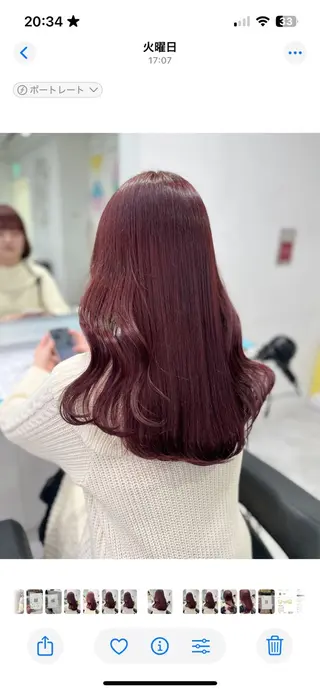 ロング カラー ガーリー♡女の子っぽ ヘア♡ピンクカラー♡のヘアスタイル