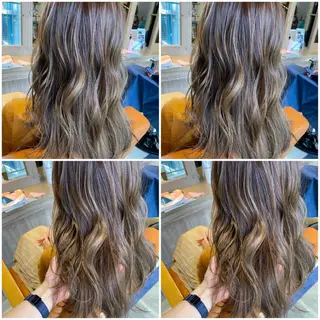 カラー 🩵盛れる顔周り/ 艶カラーemi🩵のヘアスタイル