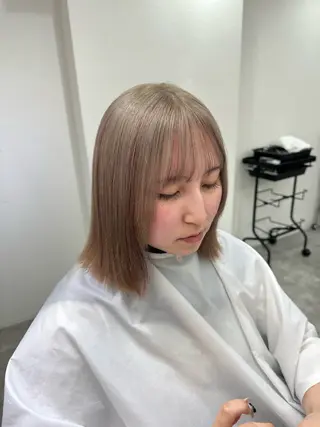 ミディアム カラー 銀座/ヘアセット/ 島村美帆のヘアスタイル