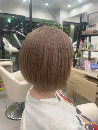 ショート カラー パーマ/ブリーチ 新大久保/シンのヘアスタイル