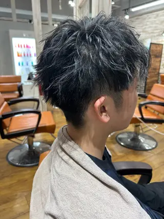 ミディアム 北口 優貴のヘアスタイル