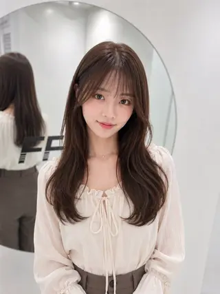 ロング カラー ヘアアレンジ 透明感💕今っぽ似合 わせ𝐍𝐨. 𝟏のヘアスタイル