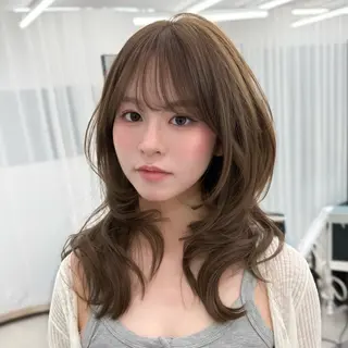ロング カラー 韓国レイヤー× 顔まわり🕊️テルのヘアスタイル