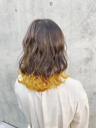 セミロング カラー ヘアアレンジ メンズスタイル ly本厚木のヘアスタイル