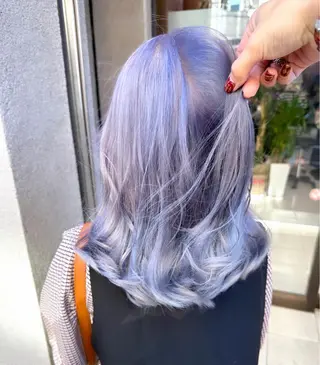 セミロング カラー 町田ブリーチ特化 MANATOのヘアスタイル