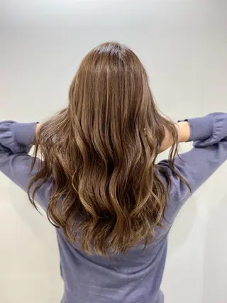 ロング カラー レイヤーカット 赤み消し　店長/大和のヘアスタイル