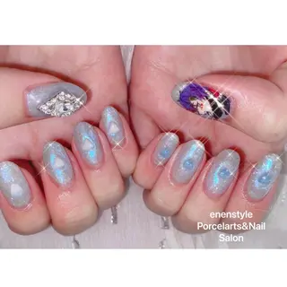 ミディアム ネイル 🐾enen style 🐾のネイルデザイン
