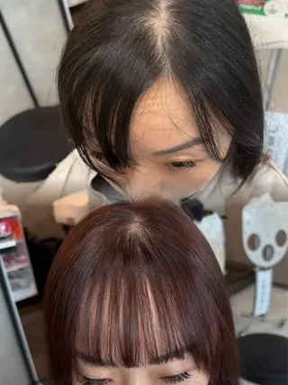 セミロング MAHO/透明感カラ ー/髪質改善🍒のヘアスタイル