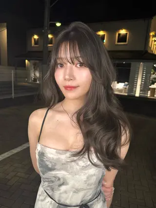 セミロング カラー ヘアアレンジ 韓国レイヤーカット/ 髪質改善/郷家拓斗のヘアスタイル