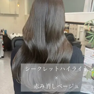 ロング カラー 🤍髪質改善/酸熱× 艶カラー🤍🫧リサのヘアスタイル