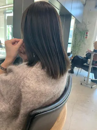 ミディアム カラー sakoda shunkiのヘアスタイル