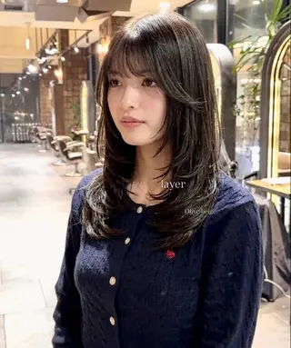 ロング MINX 野本奏和のヘアスタイル