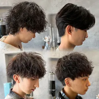 メンズ 美髪矯正×レイヤー 松田空優哉のヘアスタイル