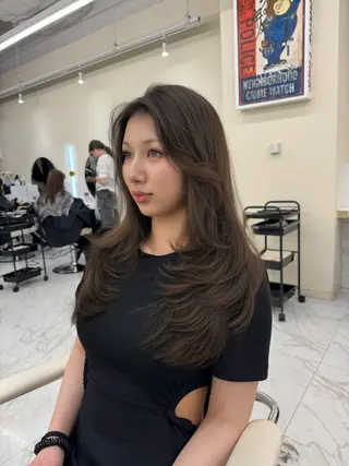 ロング カラー パーマ ヘアアレンジ 髪質改善特化 🫧松野力也のヘアスタイル