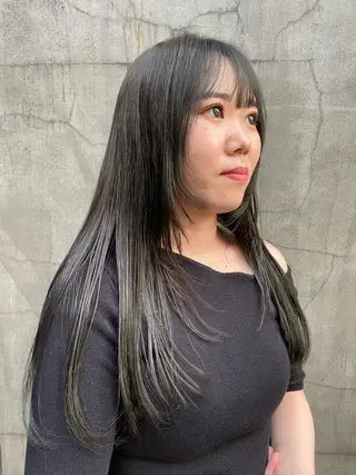 ロング カラー パーマ ヘアアレンジ くびれレイヤー/艶 カラー　MADOKAのヘアスタイル