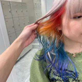 セミロング ‎🤍札幌ハイトーン 🤍シンゴのヘアスタイル