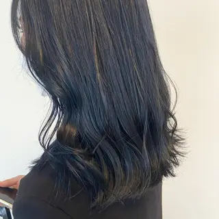 ミディアム カラー 透け感カラー/ momo🦕のヘアスタイル