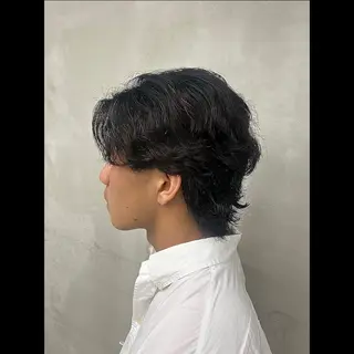 パーマ メンズ カットモデル/ボブ/ reina🐈‍⬛のヘアスタイル