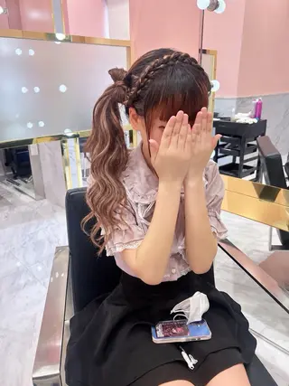 ヘアアレンジ 🎀推し活ヘアメ/ 地雷量産/あいり🎀のヘアスタイル