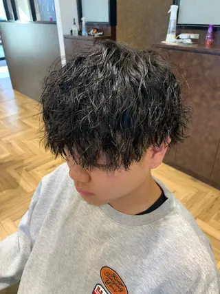 メンズ Mika/ SOiL岡崎/モデルのヘアスタイル