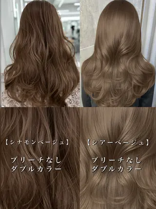 ロング カラー 顔まわりの神様✨ 透明感カラー藤嶋秀幸のヘアスタイル
