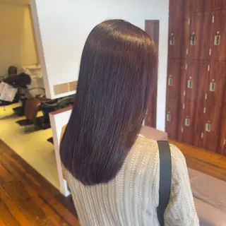 セミロング カラー 松浦 麻衣のヘアスタイル