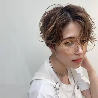 ミディアム パーマ 【韓国風くびれヘア】 joule小木曽輝のヘアスタイル
