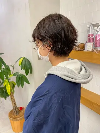 ショート カラー ヘアアレンジ 、 、のヘアスタイル