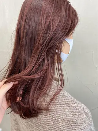 ミディアム カラー e rikaのヘアスタイル