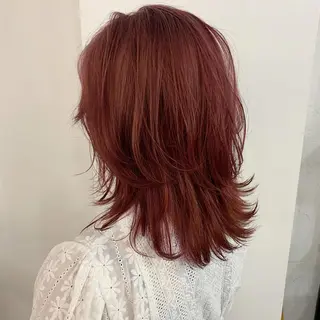 セミロング カラー fit /HONOKAのヘアスタイル