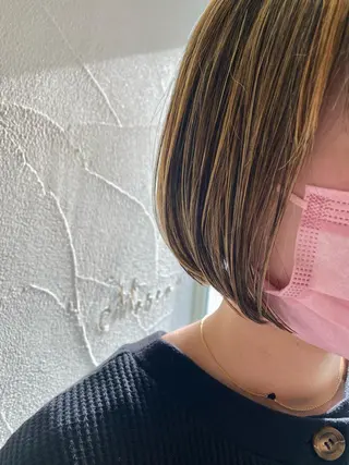 ショート カラー ハイトーン×似合わせ 🌱中川慎之介のヘアスタイル