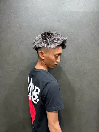 カラー パーマ メンズ Les Mainsのヘアスタイル