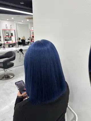 ミディアム カラー KUREHA/ハイト ーン✨/海外系🌺のヘアスタイル