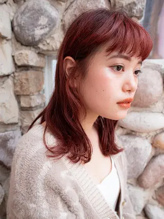 カラー 竹廣 春奈のヘアスタイル