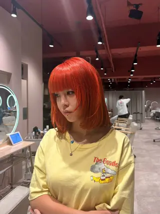 ミディアム カラー デザインカラー カット/anju🌺のヘアスタイル
