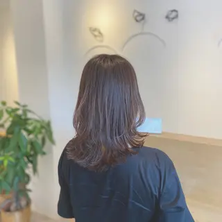 セミロング 天下 かすみのヘアスタイル