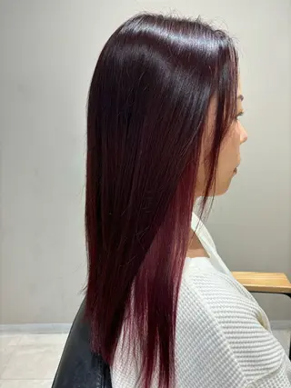 ロング カラー かわいい艶カラー🎀 ナカニシアチカのヘアスタイル