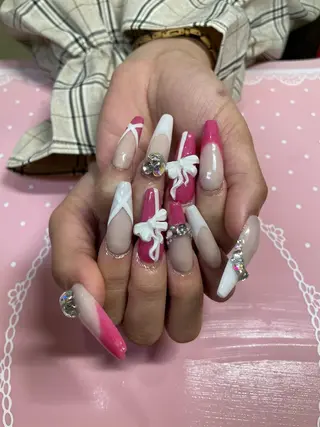 ロング ネイル 《LB》ラブリエ Nail&eyeのマツエク・マツパデザイン