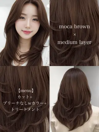 ロング 韓国ヘア×2way 🇰🇷和知拓郎のヘアスタイル