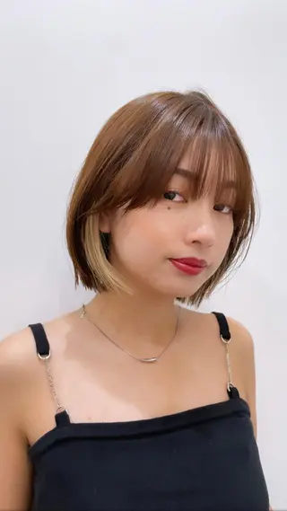 ショート カラー パーマ ヘアアレンジ 🌿レイヤー/ブリー チ/🌿JINのヘアスタイル