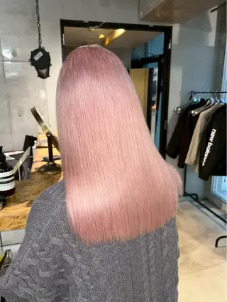 ロング カラー ハイトーン職人 ♡推しカラー♡カイトのヘアスタイル