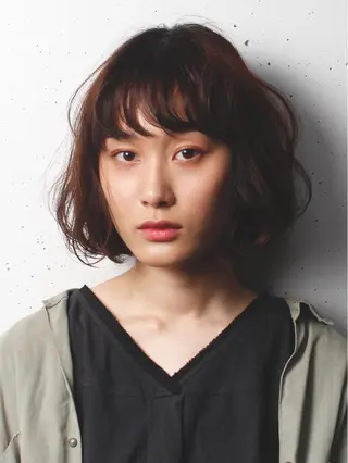 ショート カラー パーマ ヘアアレンジ 酒井 麻里のヘアスタイル